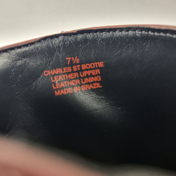 Marc Joseph New York Charles St Leather Ankle Bootie Reddish Brown 7.5 - Picture 11 of 11